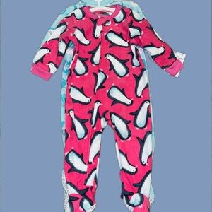 Carter's Two Pack Fleece Footed Pajamas